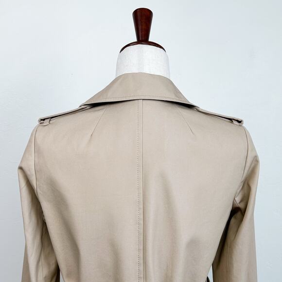 J. Crew Icon Khaki Water-Repellent Belted Trench Coat - Picture 6 of 16